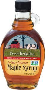 Brown Family Farm 100% Pure Maple Syrup 12OZ Dark