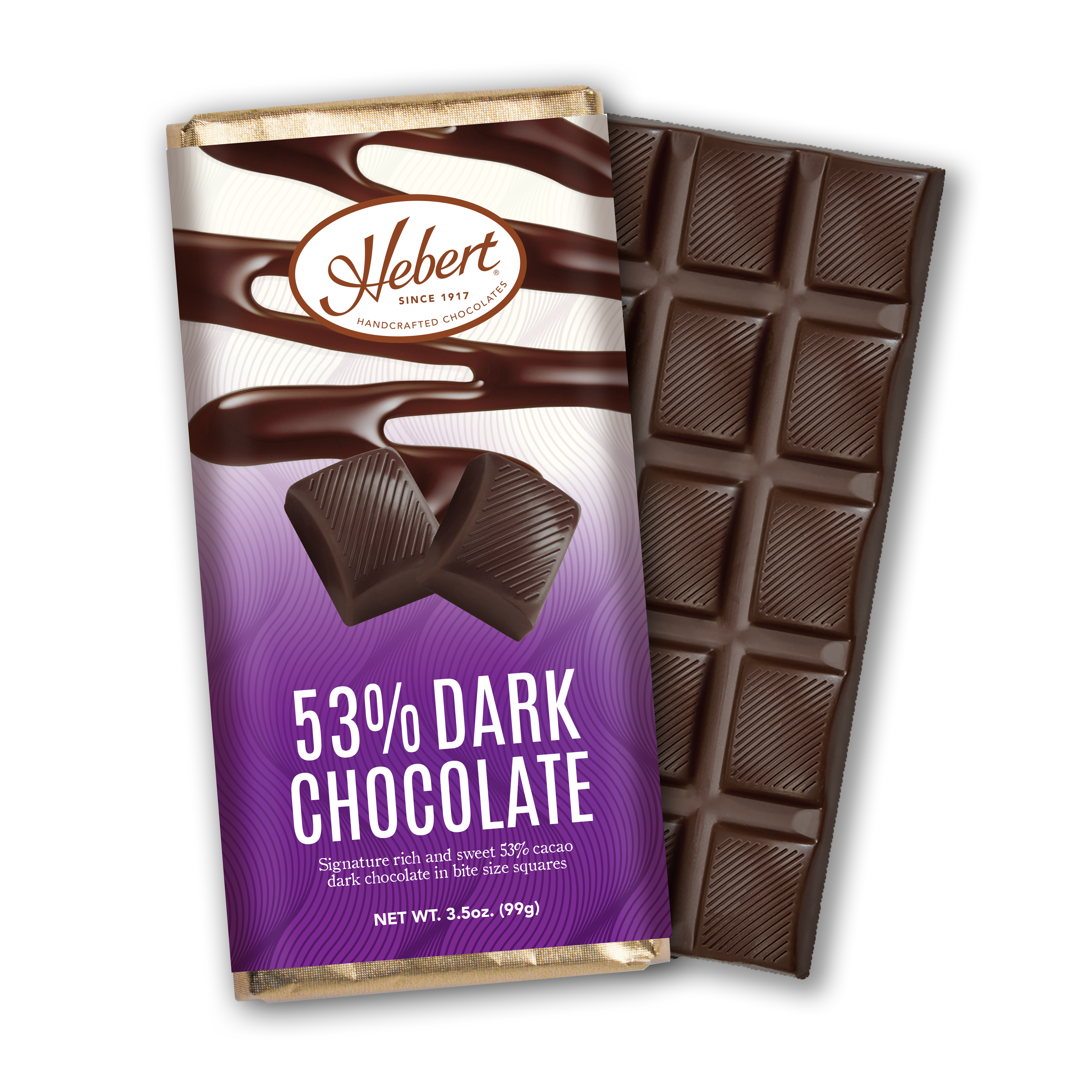 ちょこ Solid 53% Cacao Dark Chocolate Bar (3.5oz) – Hebert Candies & Gifts