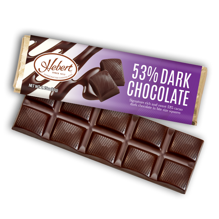 Solid 53% Dark Chocolate Bar (2.15oz)