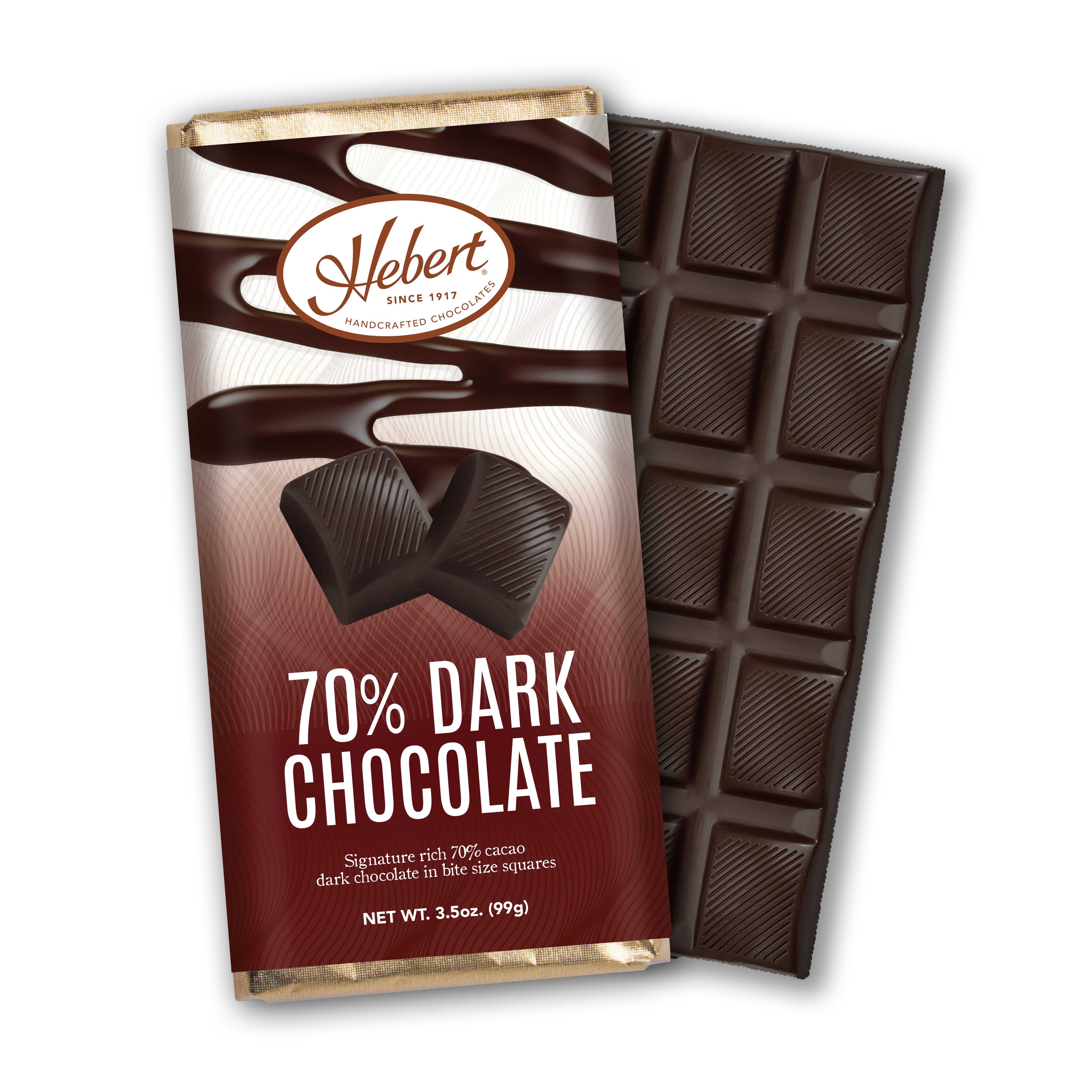 ちょこ Solid 70% Cacao Dark Chocolate Bar (3.5oz) – Hebert Candies & Gifts