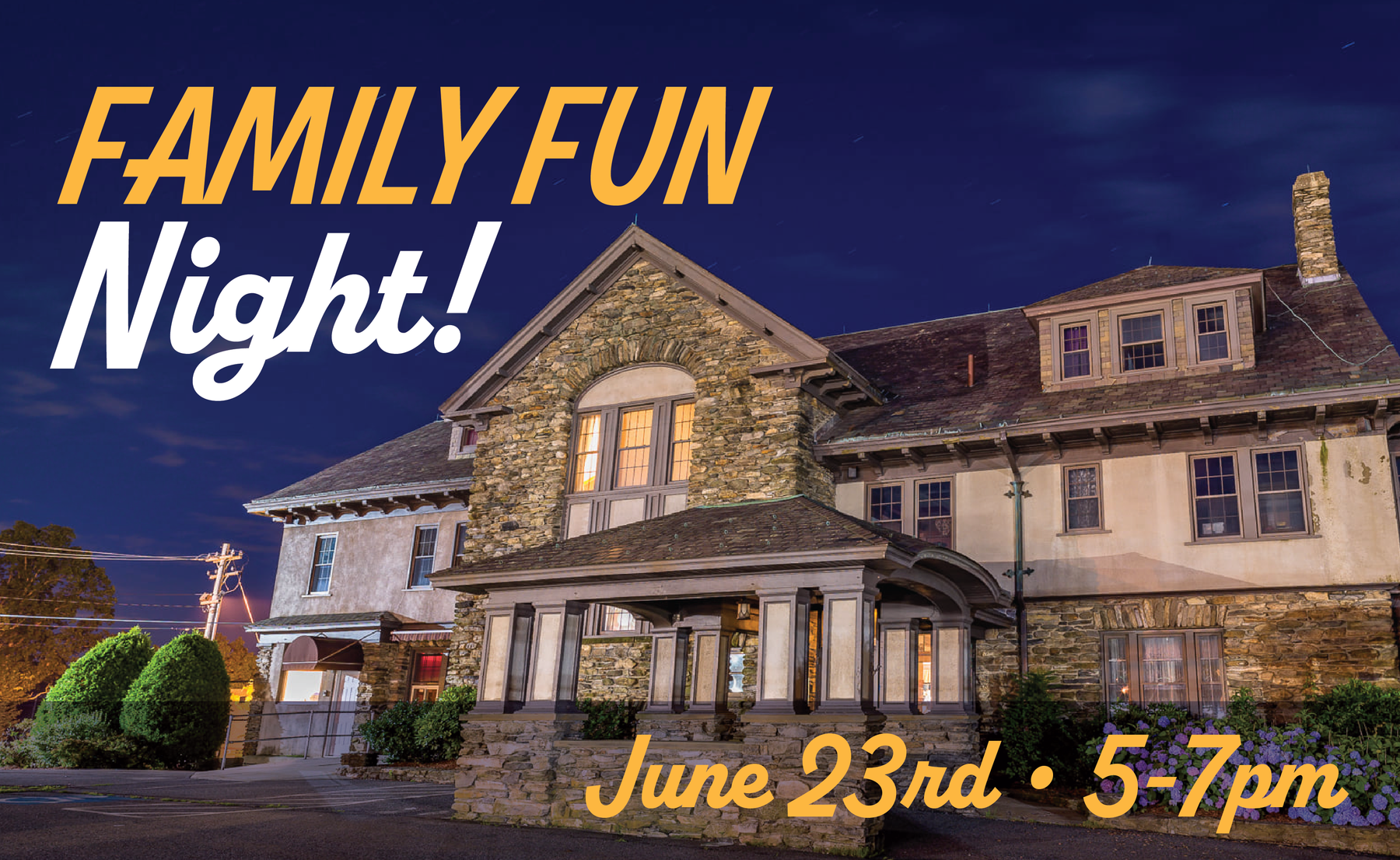 Free Family Fun Night at The Candy Mansion!