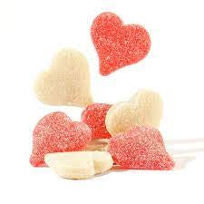 Gummy sanded hearts