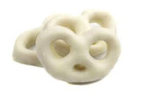 White Candy Covered Pretzels  4 oz