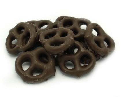 Dark Chocolate Coated Pretzels 4 Oz. Tub