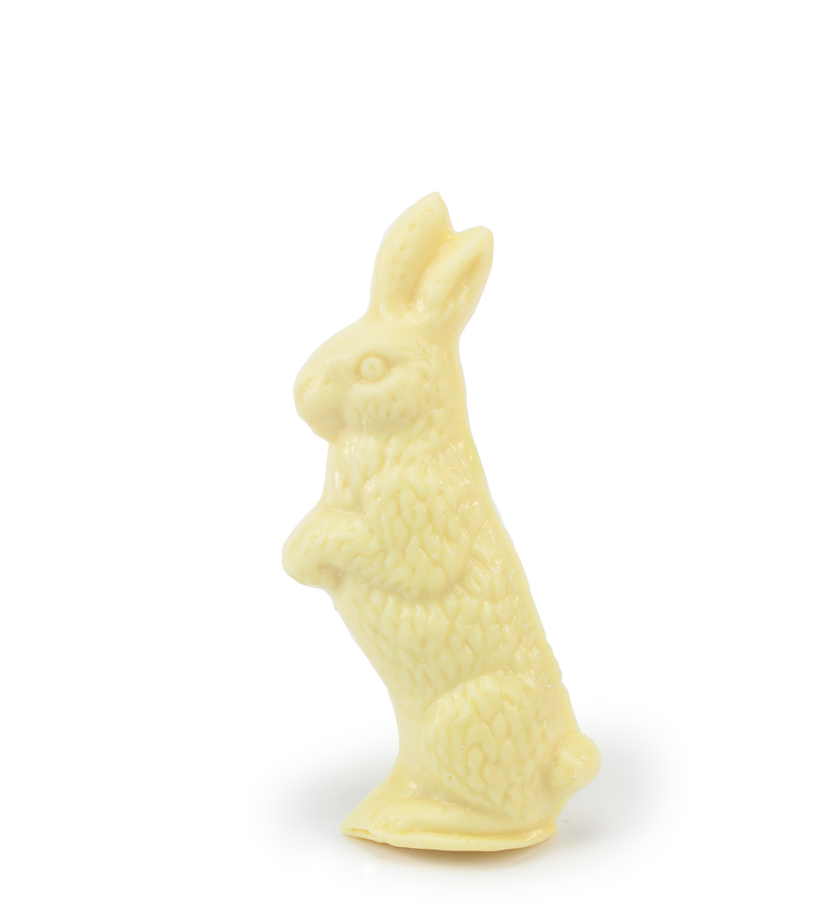 White Chocolate Flatback Rabbit (2.5oz) — Hebert Candies & Gifts