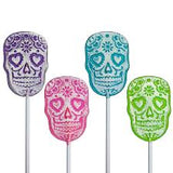 Frosted Sugar Skull Lollipops