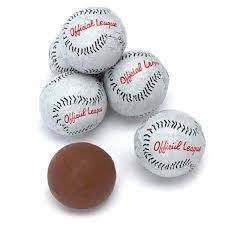 Milk Chocolate Foiled Baseballs