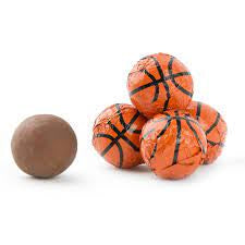 Milk Chocolate Foiled Basketballs