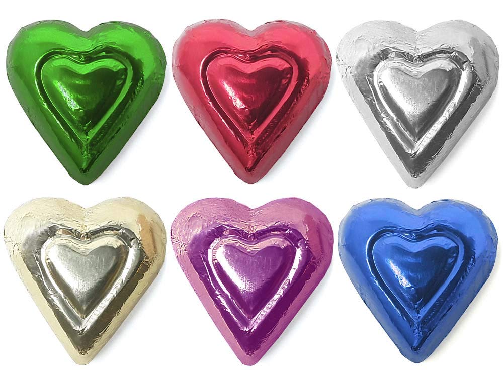 Foiled Rainbow Hearts (Milk Chocolate)