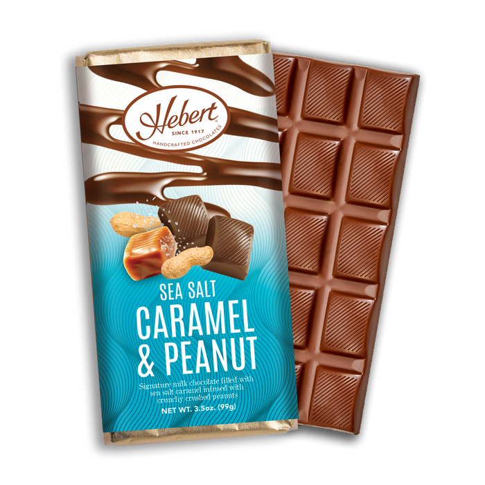 Sea Salt Caramel & Peanut Milk Chocolate Bar (3.5oz)