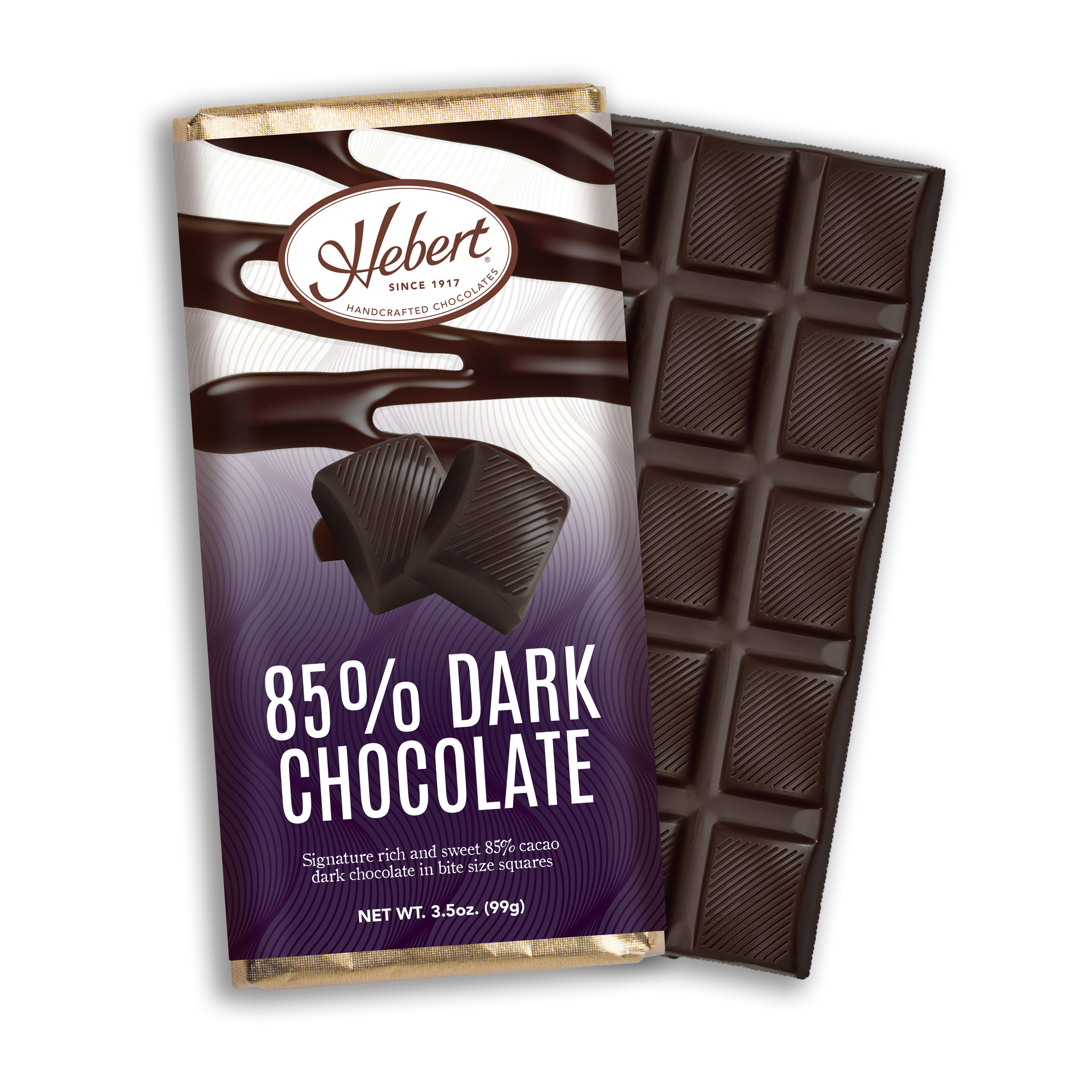 ちょこ Solid 85% Cacao Dark Chocolate Bar (3.25oz) – Hebert Candies & Gifts