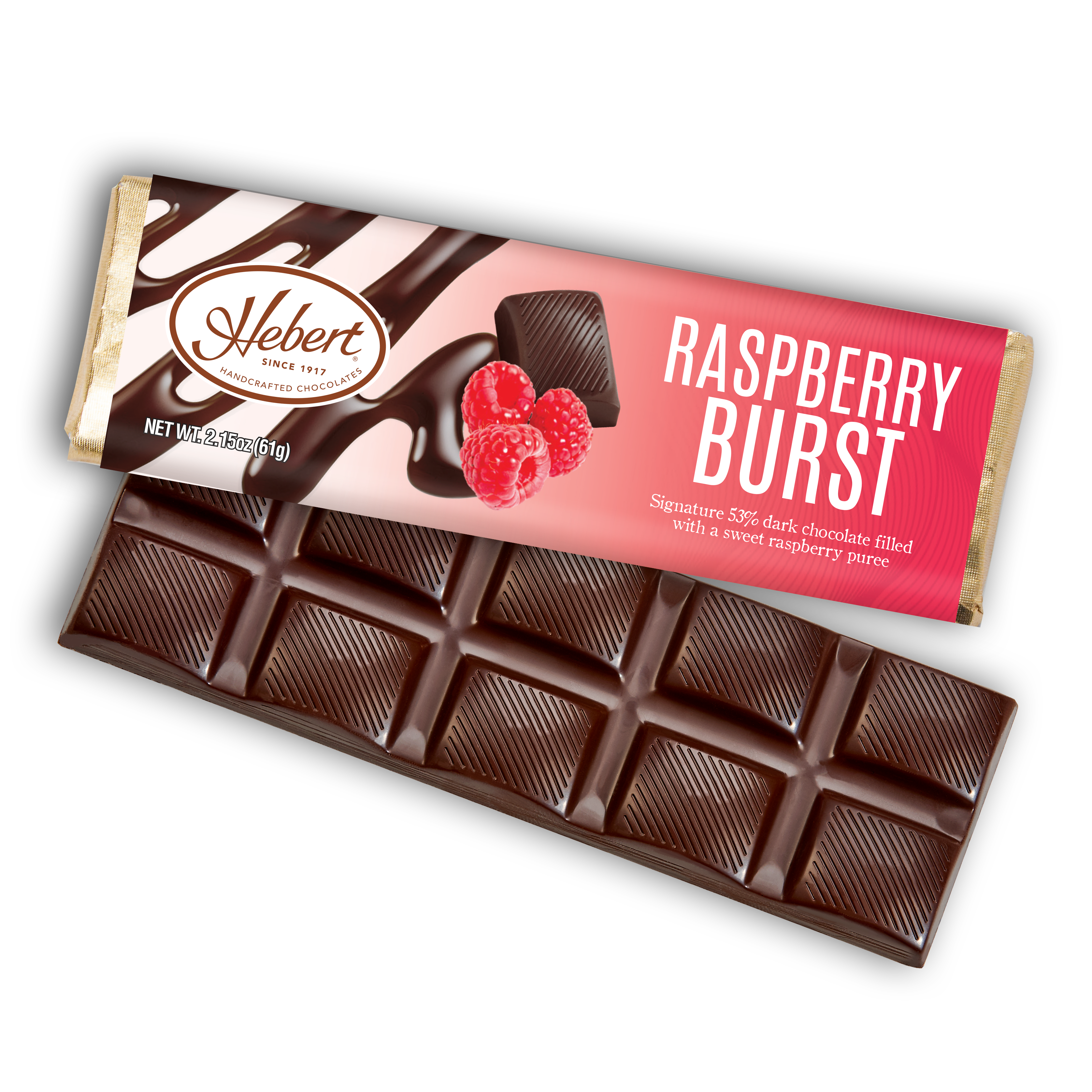 Raspberry Burst Dark Chocolate Bar (1.85 oz)