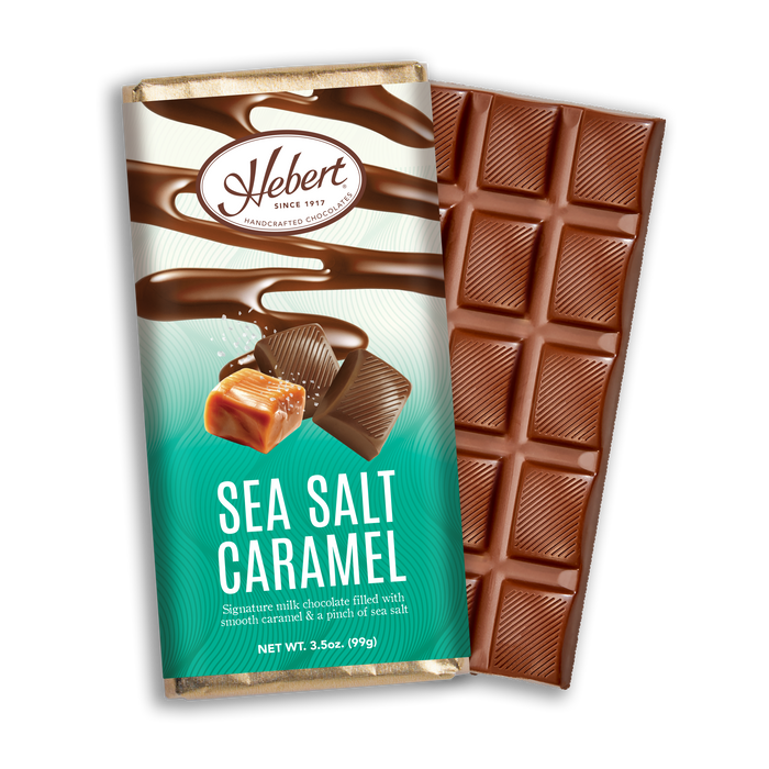 Sea Salt Caramel Milk Chocolate Bar (3.5oz)