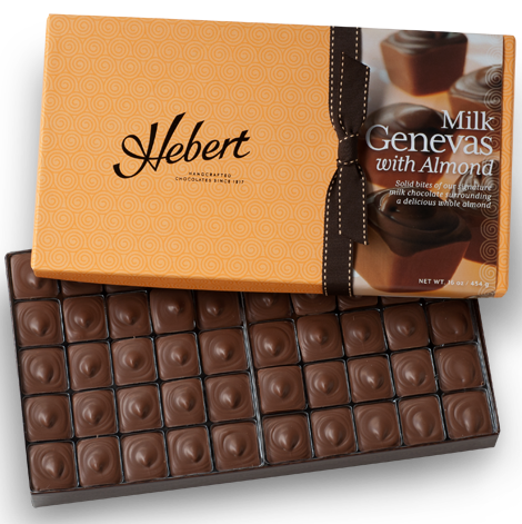 Genevas - 1 lbs. Milk Chocolate with Almonds