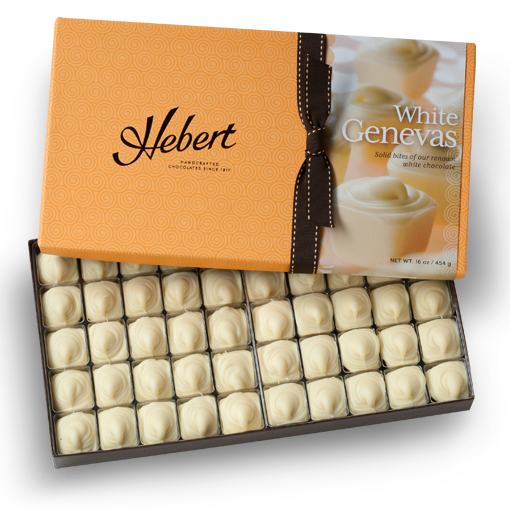 Almond Genevas: White Chocolate (1lb)